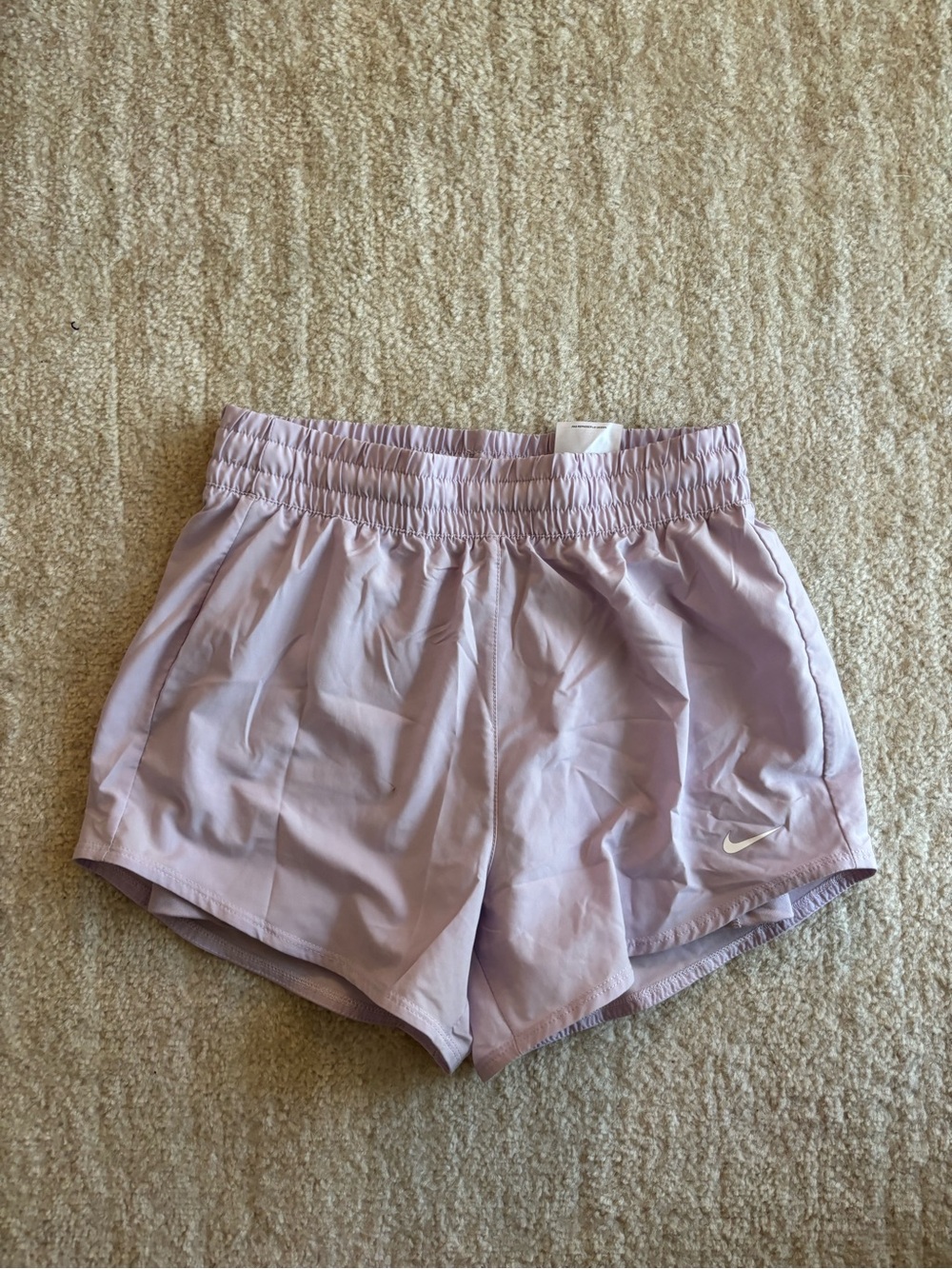 Nike Girls' Pale Lavender Running Shorts